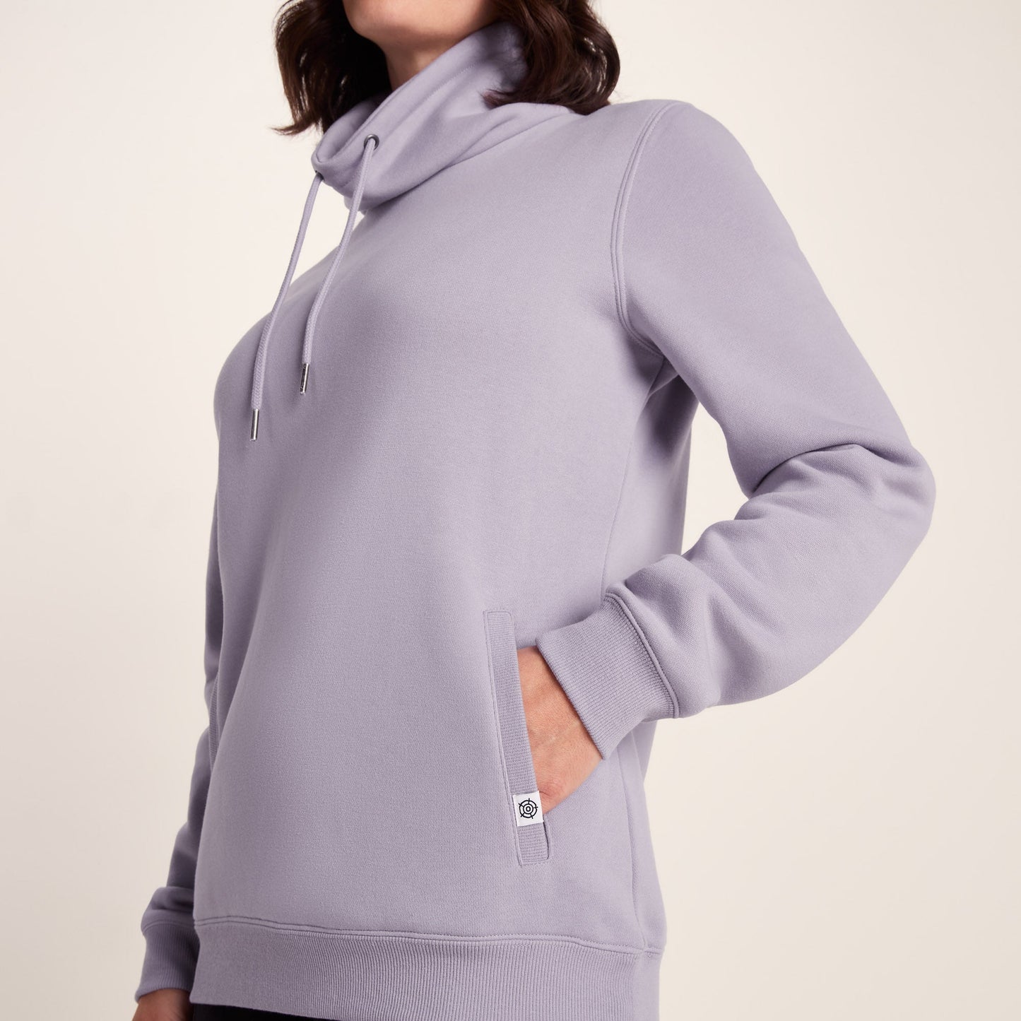Abigail Womens Supersoft Funnel Neck Sweat - Lavender Grey