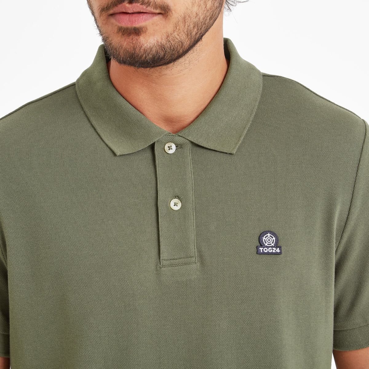 Braunton Mens 100% Cotton Pique Polo Shirt - Forage Green