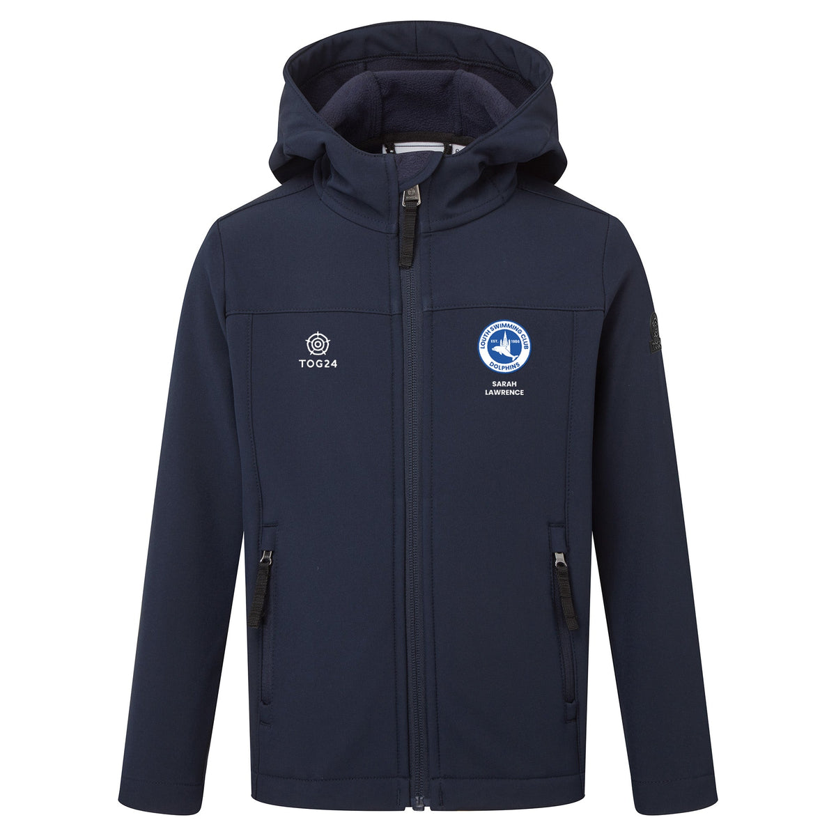 Louth Dolphins Kids - Koroma Softshell Hooded Jacket Navy