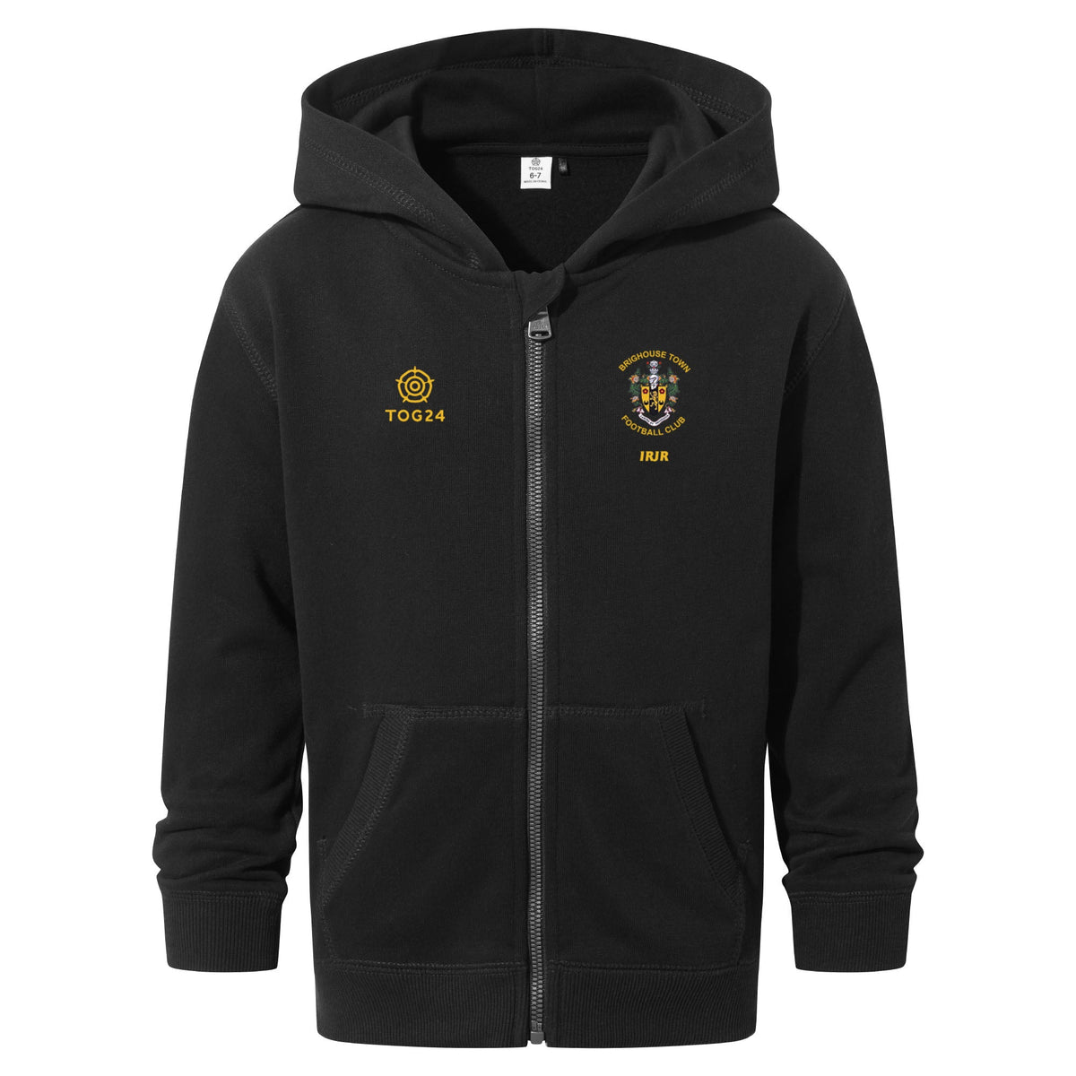 Brighouse Town FC Kids - Norwood Zip Hoody Black