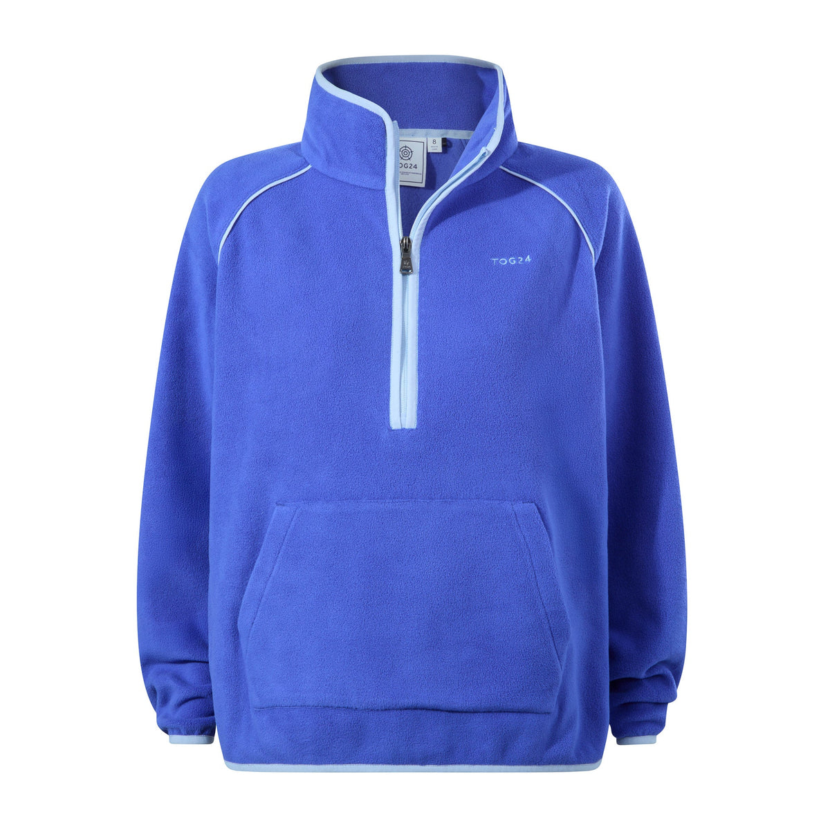 Rawson Womens Relaxed Fit Microfleece Zip Neck - Cobalt Blue