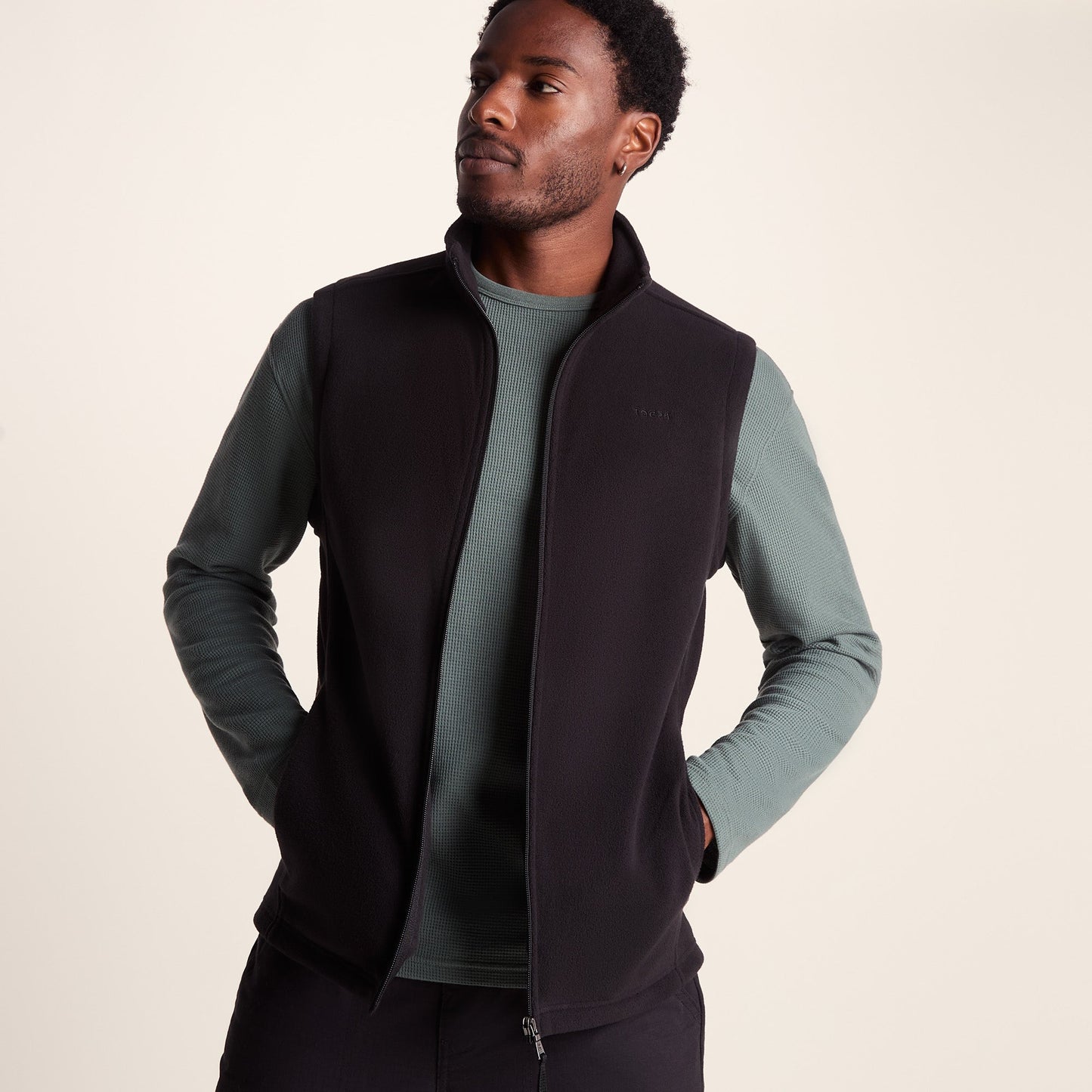 Revive Mens Fleece Gilet - Black
