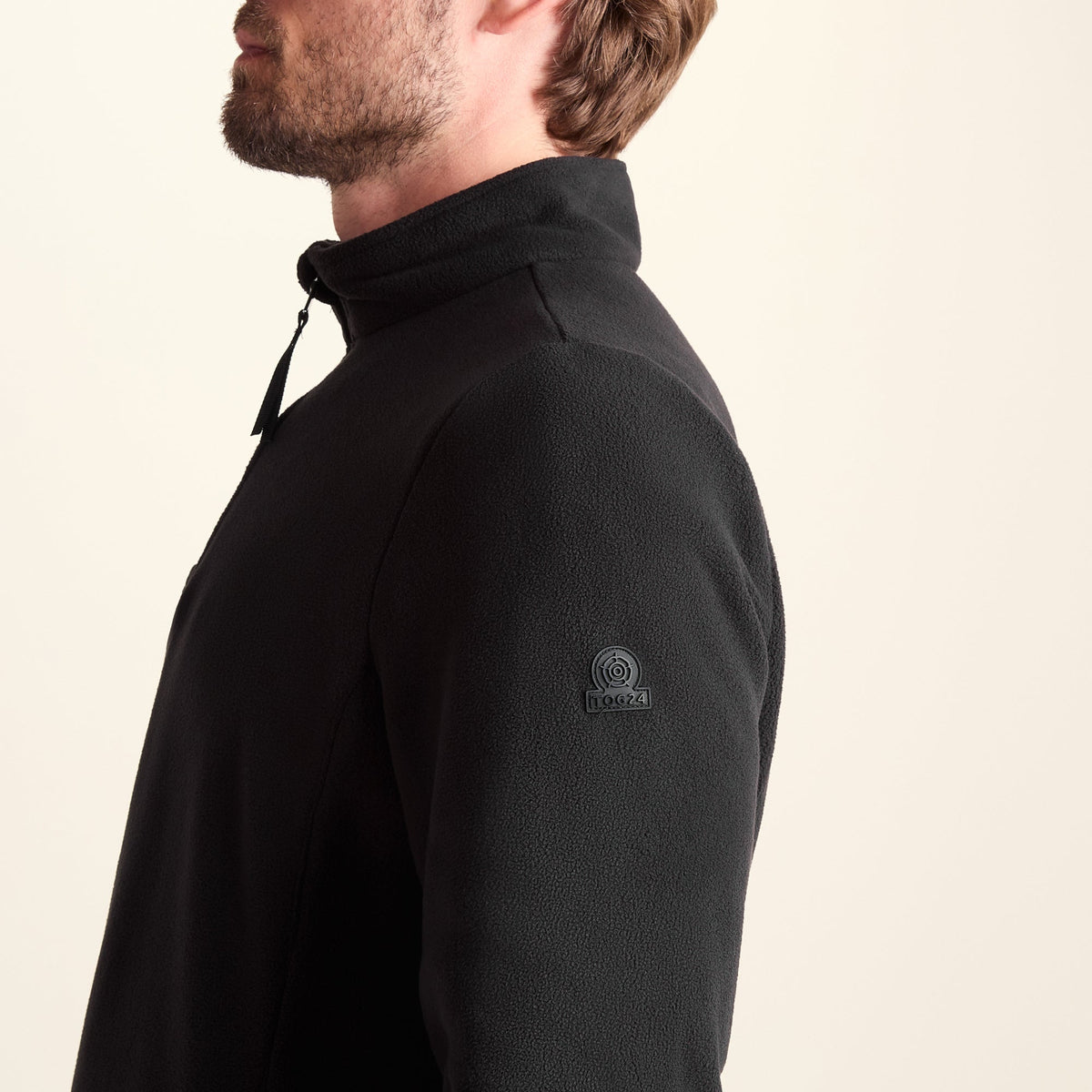 Revive Mens Quarter Zip Fleece - Black