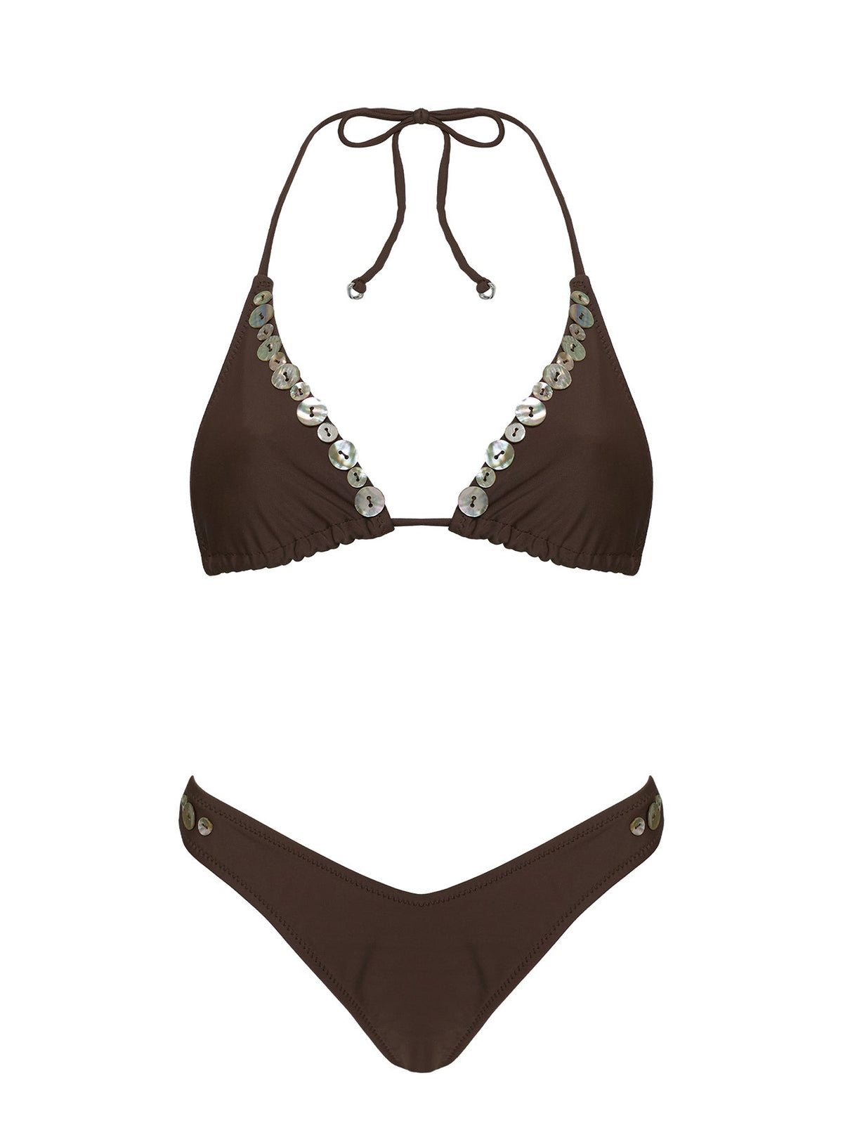 Edita Cheeky Bikini Bottoms Brown