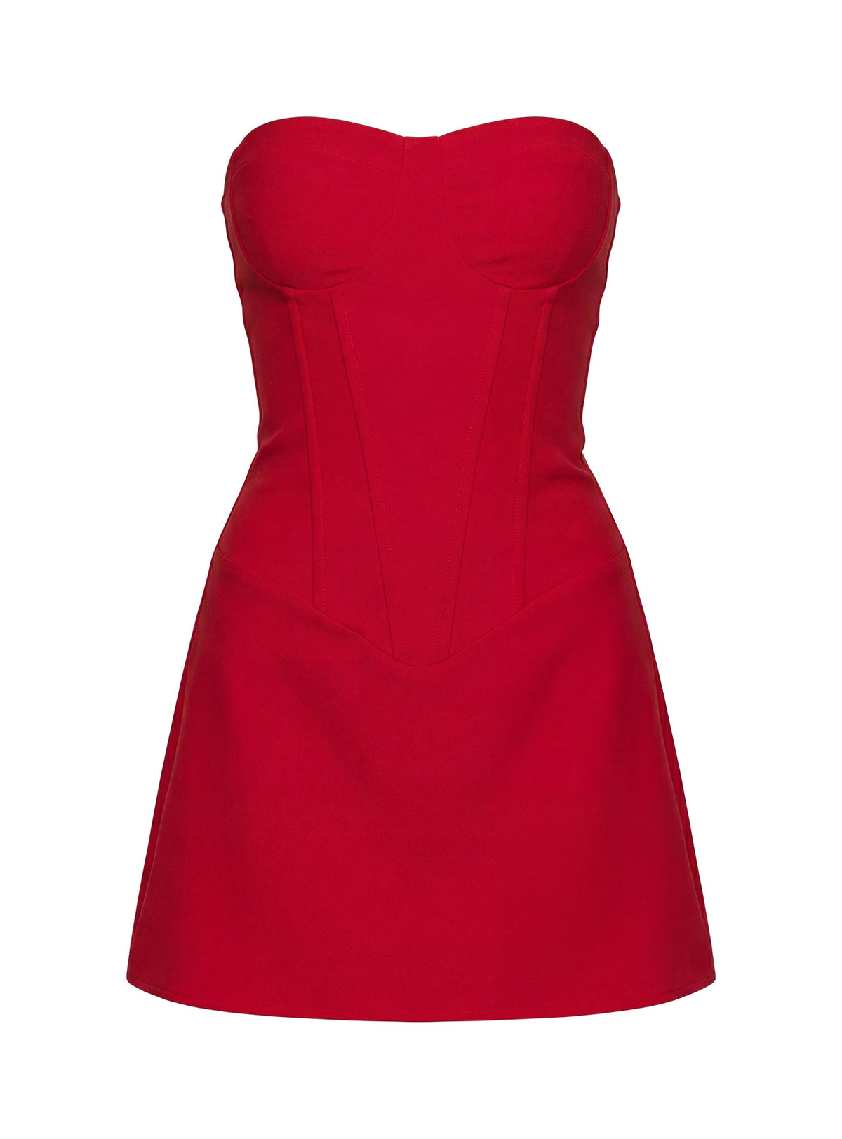 Kameila Strapless Mini Dress Red