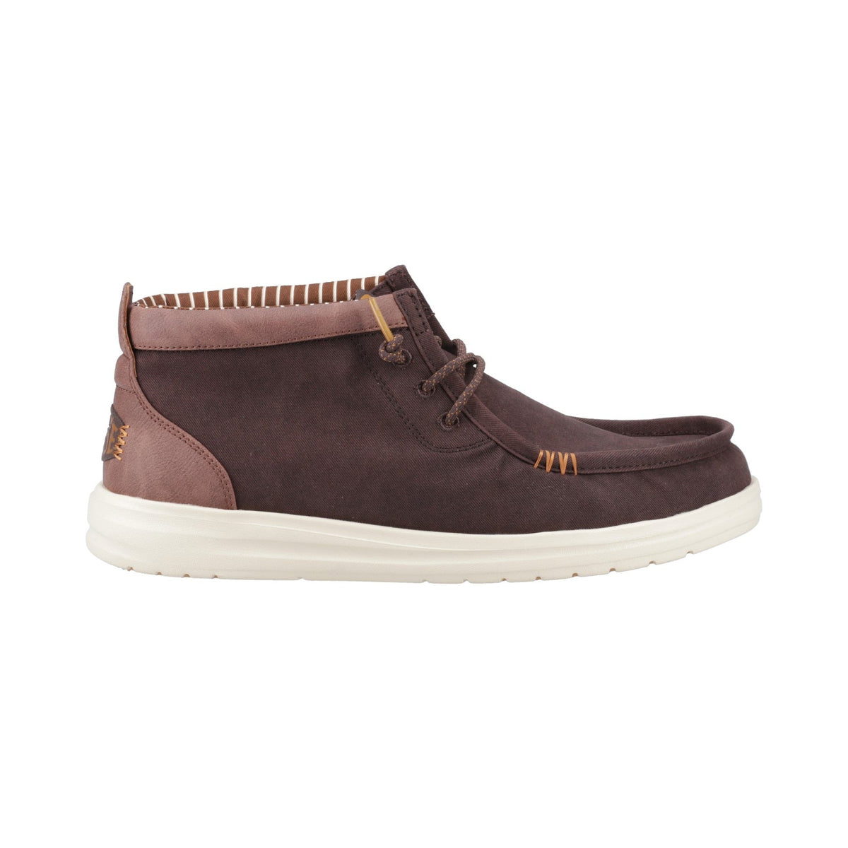 HEYDUDE Wally Mid GripR Mens Boots - Mole Brown/Downtown