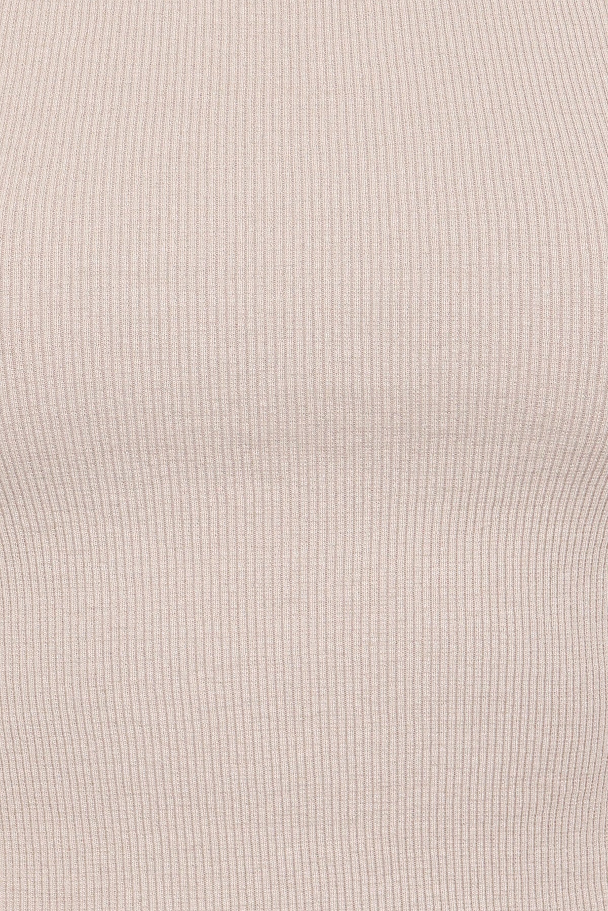 Ari Ribbed Tank Top - Wheat