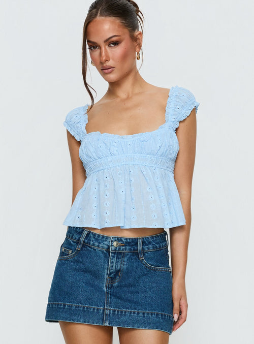Summerfield Top Soft Blue
