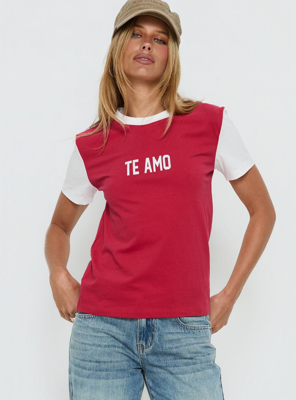 Te Amo Tee Crimson