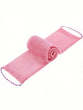 African Style Mesh Exfoliating Long Back Bath Brush Towel Set, With Pull Rope Nylon Back Exfoliating Brush, For Shower, Effective Body Scrub, Makes Skin Smooth, Bathroom Decor, Room Decor, Back To School Dorm Supplies