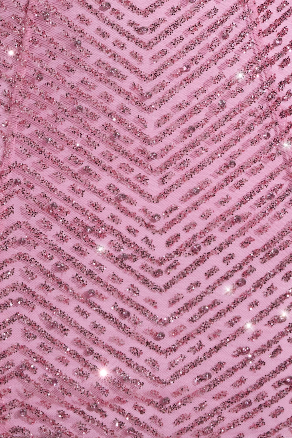 Embellished Halterneck Mini Dress in Pink