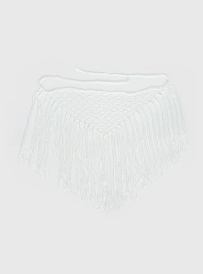 Karlotta Tassel Sarong White