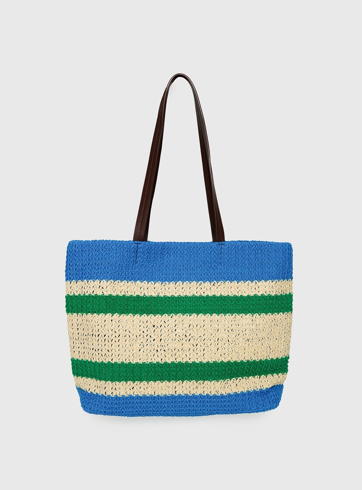 Encanto Tote Bag Blue / Green Stripe