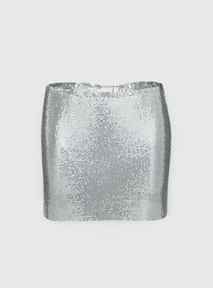 Centre Stage Metallic Sarong Silver