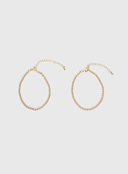 Jacquette Anklet Pack Gold