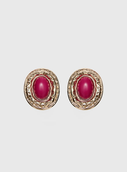 Fabiana Statement Stud Earrings Gold
