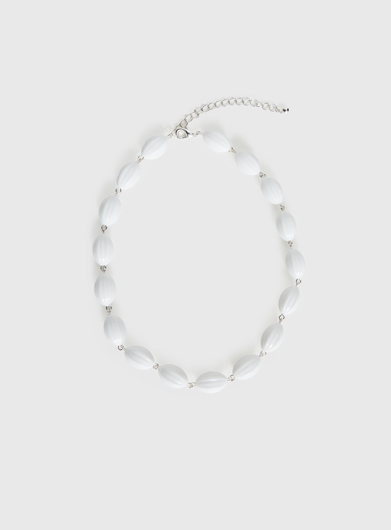 Liviya Beaded Necklace White