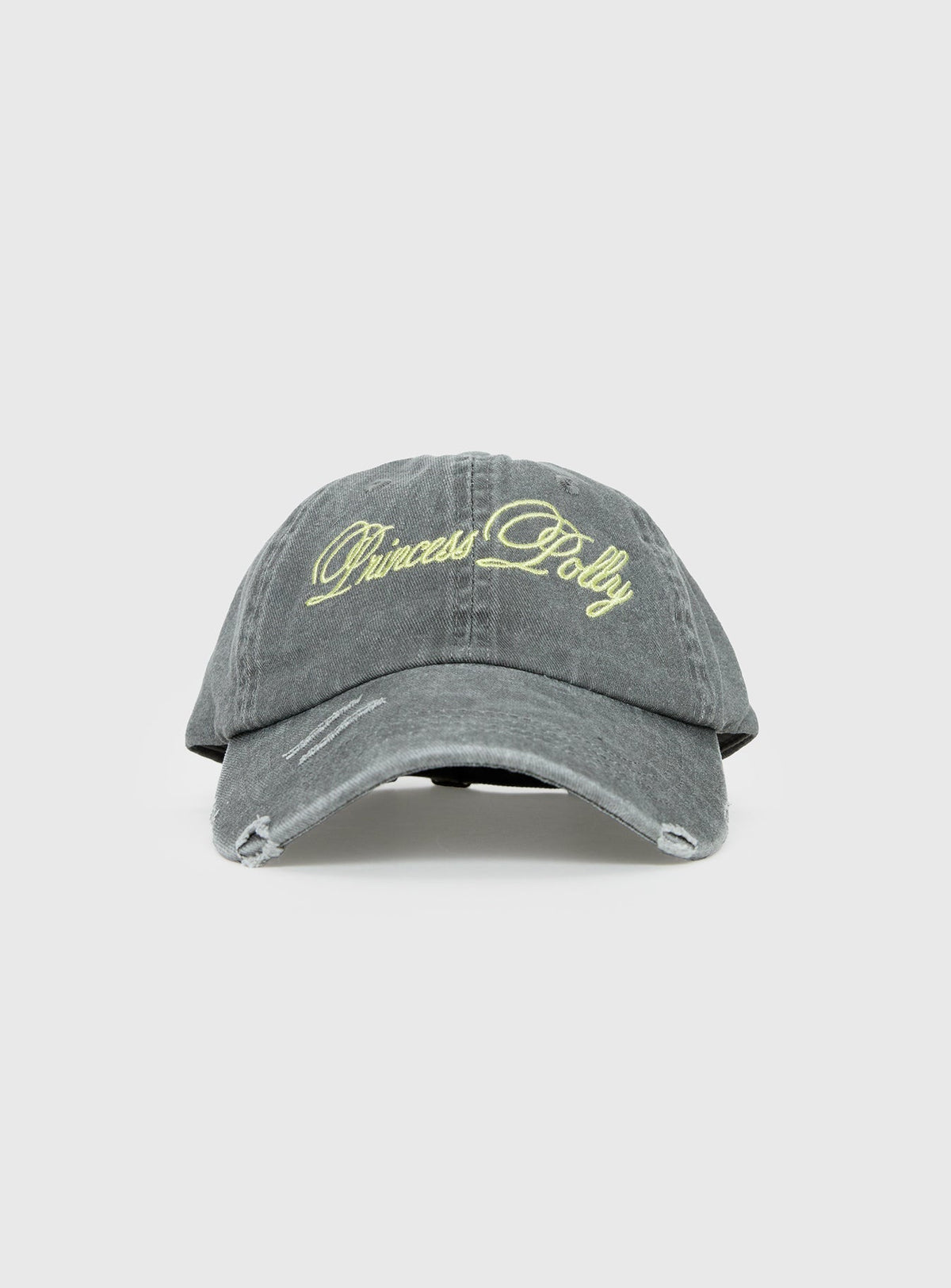 Off Duty Distressed Cap Grey / Yellow