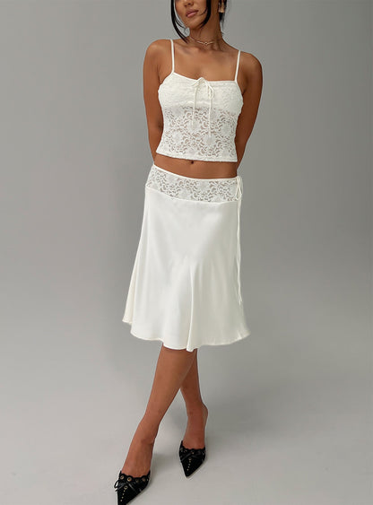 Evlin Lace Cami Top Cream