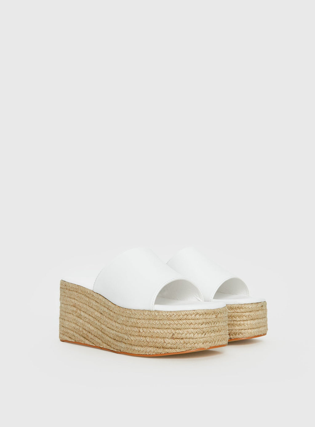 Arton Espadrille Platform Sandals White