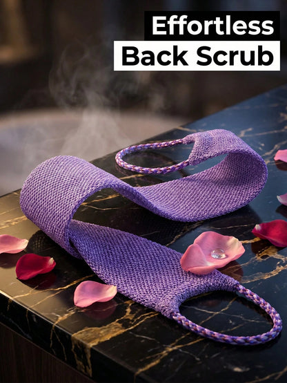 African Style Mesh Exfoliating Long Back Bath Brush Towel Set, With Pull Rope Nylon Back Exfoliating Brush, For Shower, Effective Body Scrub, Makes Skin Smooth, Bathroom Decor, Room Decor, Back To School Dorm Supplies