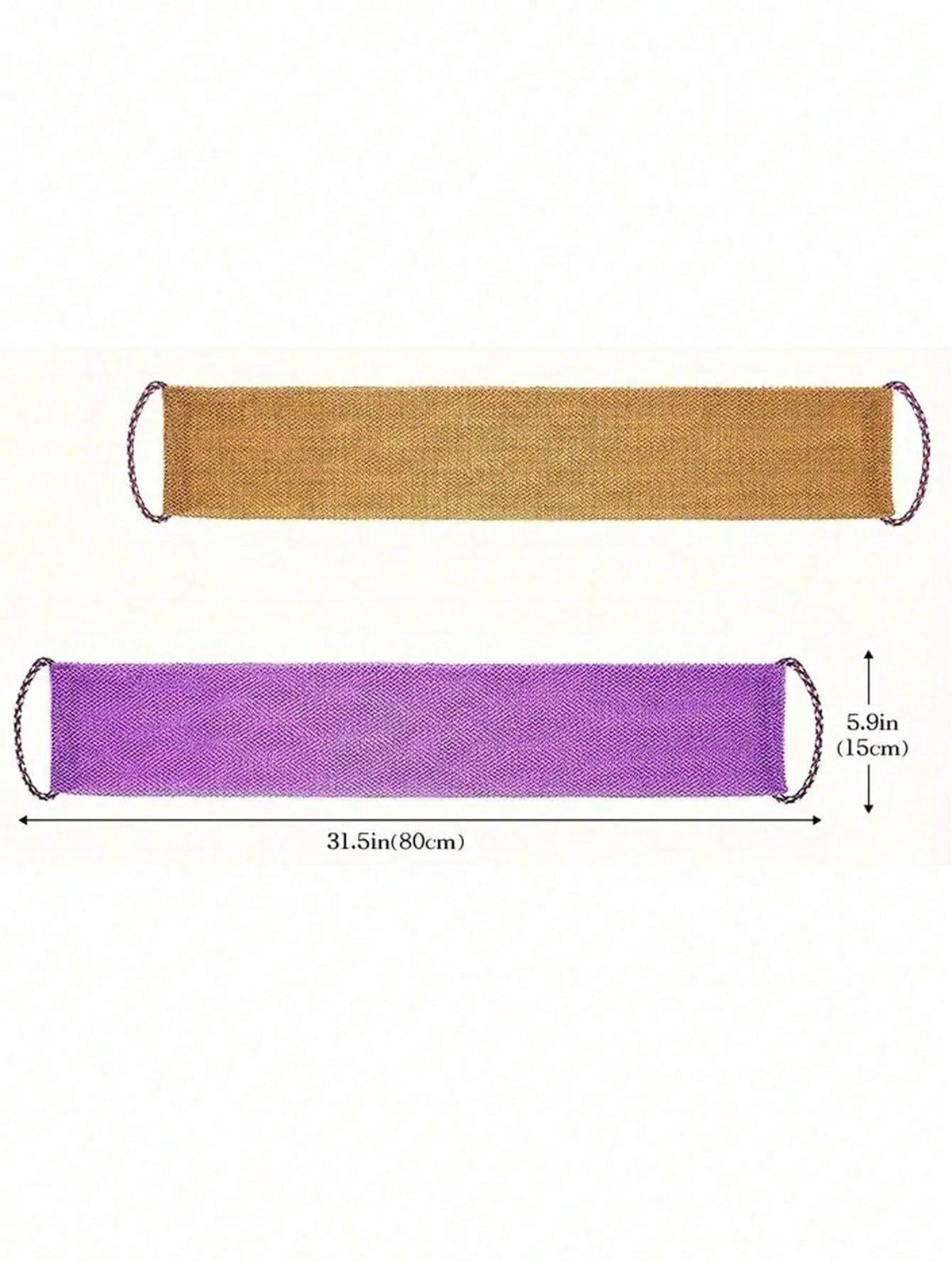 African Style Mesh Exfoliating Long Back Bath Brush Towel Set, With Pull Rope Nylon Back Exfoliating Brush, For Shower, Effective Body Scrub, Makes Skin Smooth, Bathroom Decor, Room Decor, Back To School Dorm Supplies