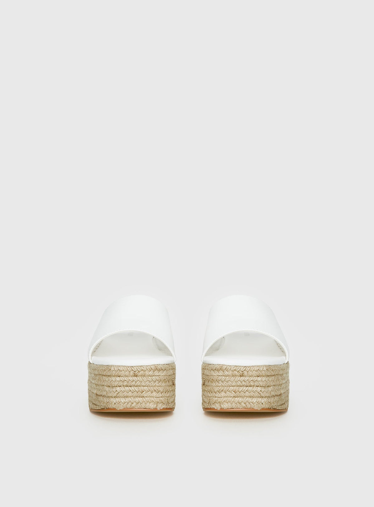 Arton Espadrille Platform Sandals White