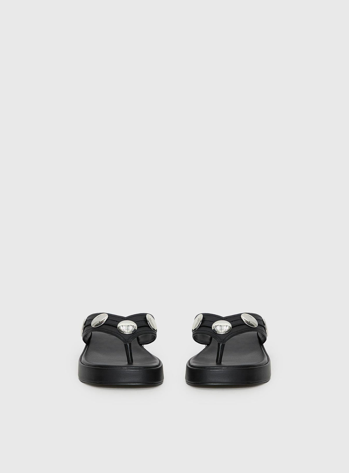 Paislee Stud Detail Sandals Black