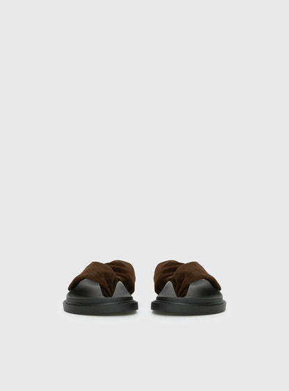 Soryn Wrap Slides Chocolate