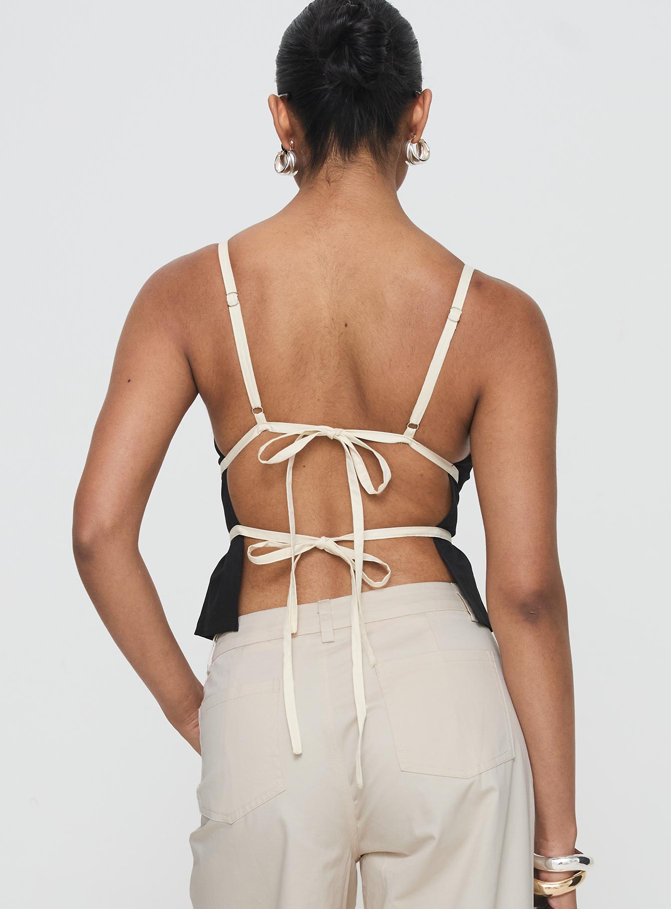 Daxon Top Black / Cream