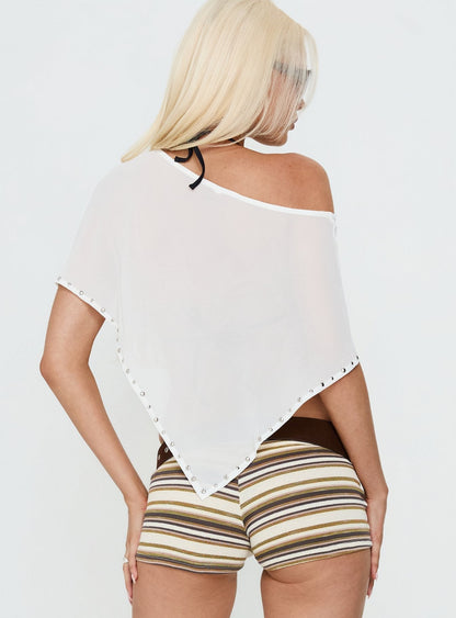 Safe Space Sheer Poncho White