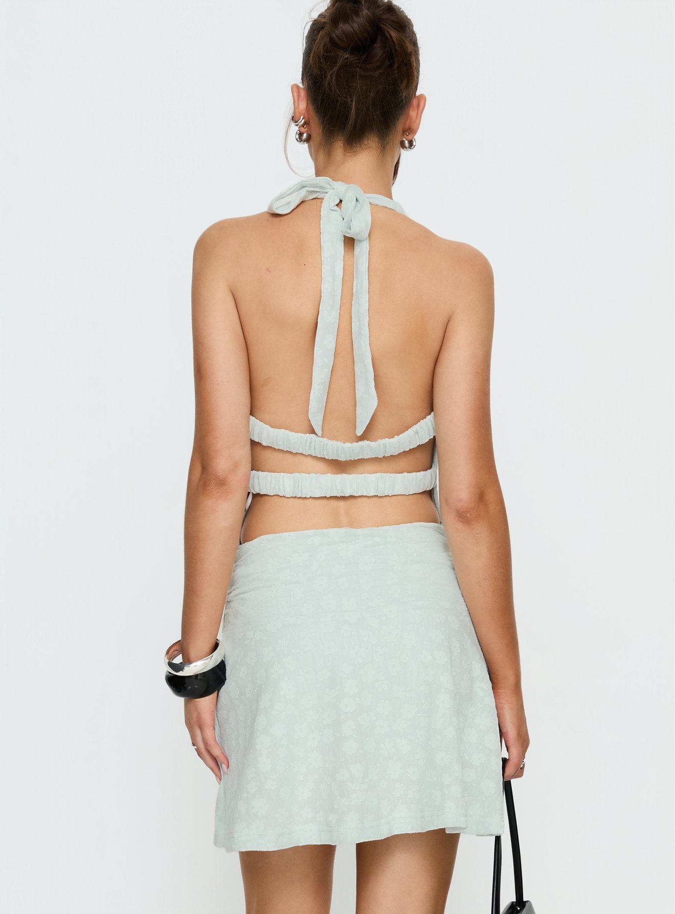 Zowie Halter Playsuit Blue
