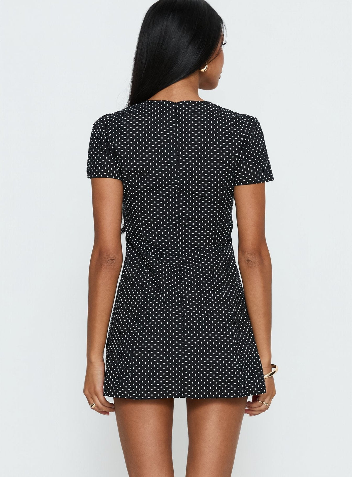 Loveliness Romper Black Polka