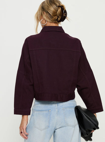 Hughes Denim Jacket Currant