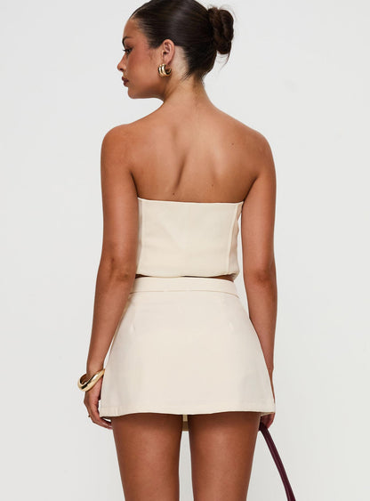 Full Disclosure Skort Cream