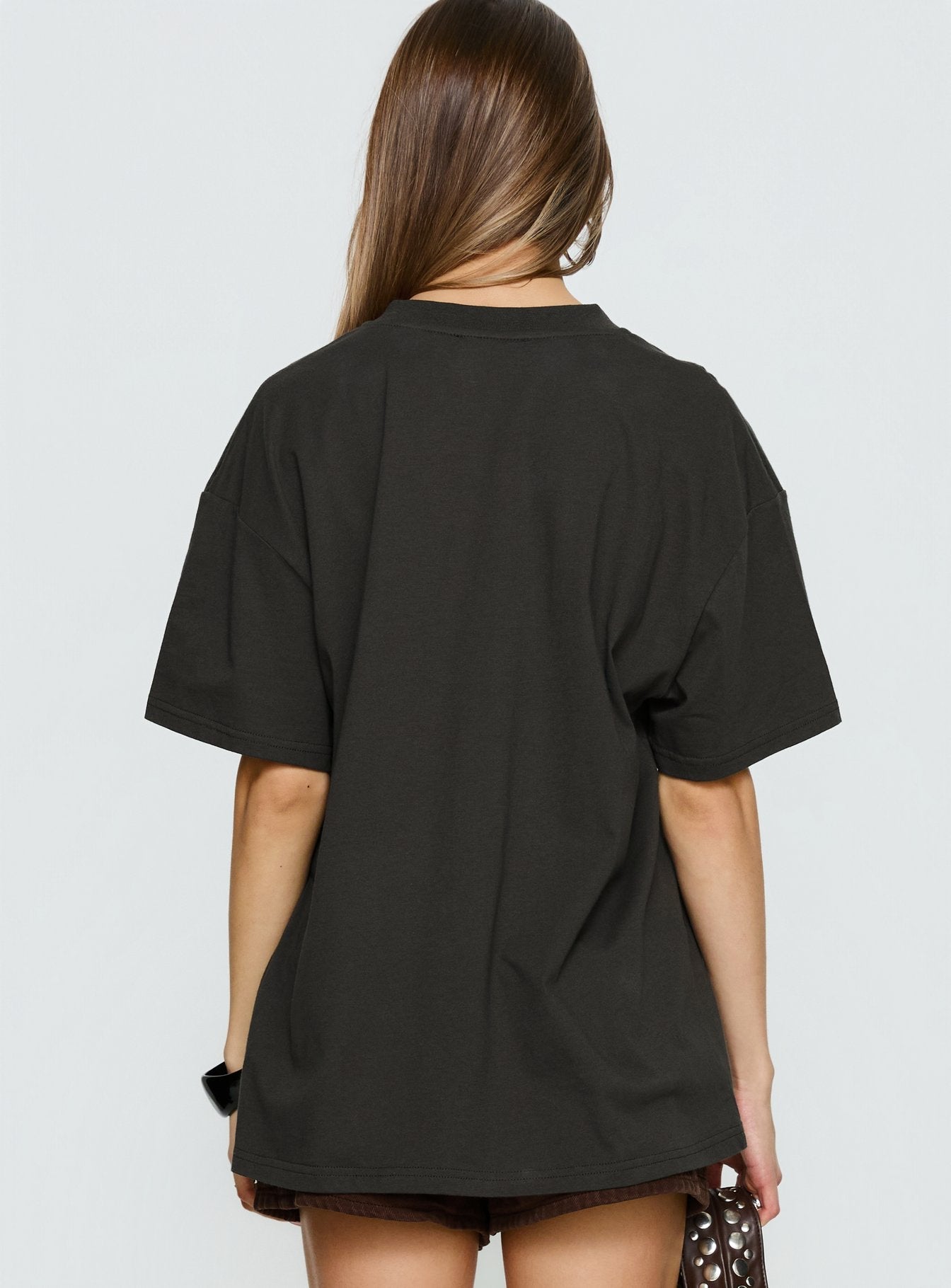 Ride or Die Daytona Oversized Graphic Tee Black