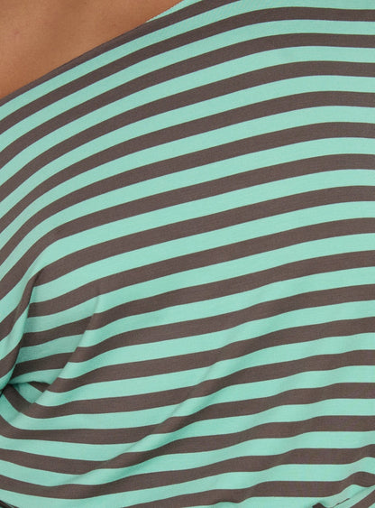 Ashlinn Off Shoulder Drapey Top Stripe