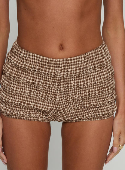 Kubo Short Brown / Gingham
