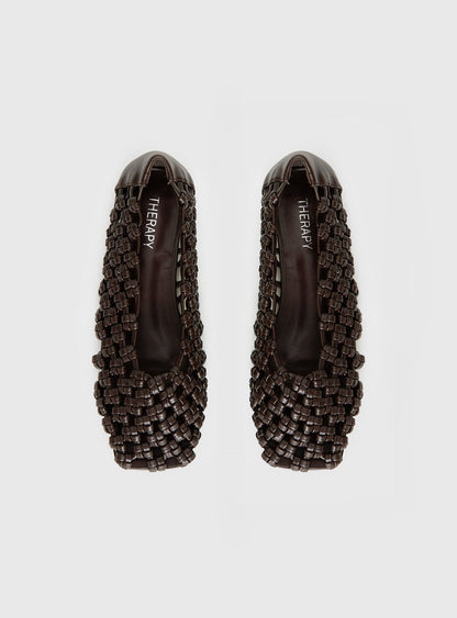 Therapy Genesis Woven Flats Chocolate