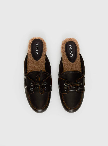 Therapy Shuttle Clogs Burnished Brown