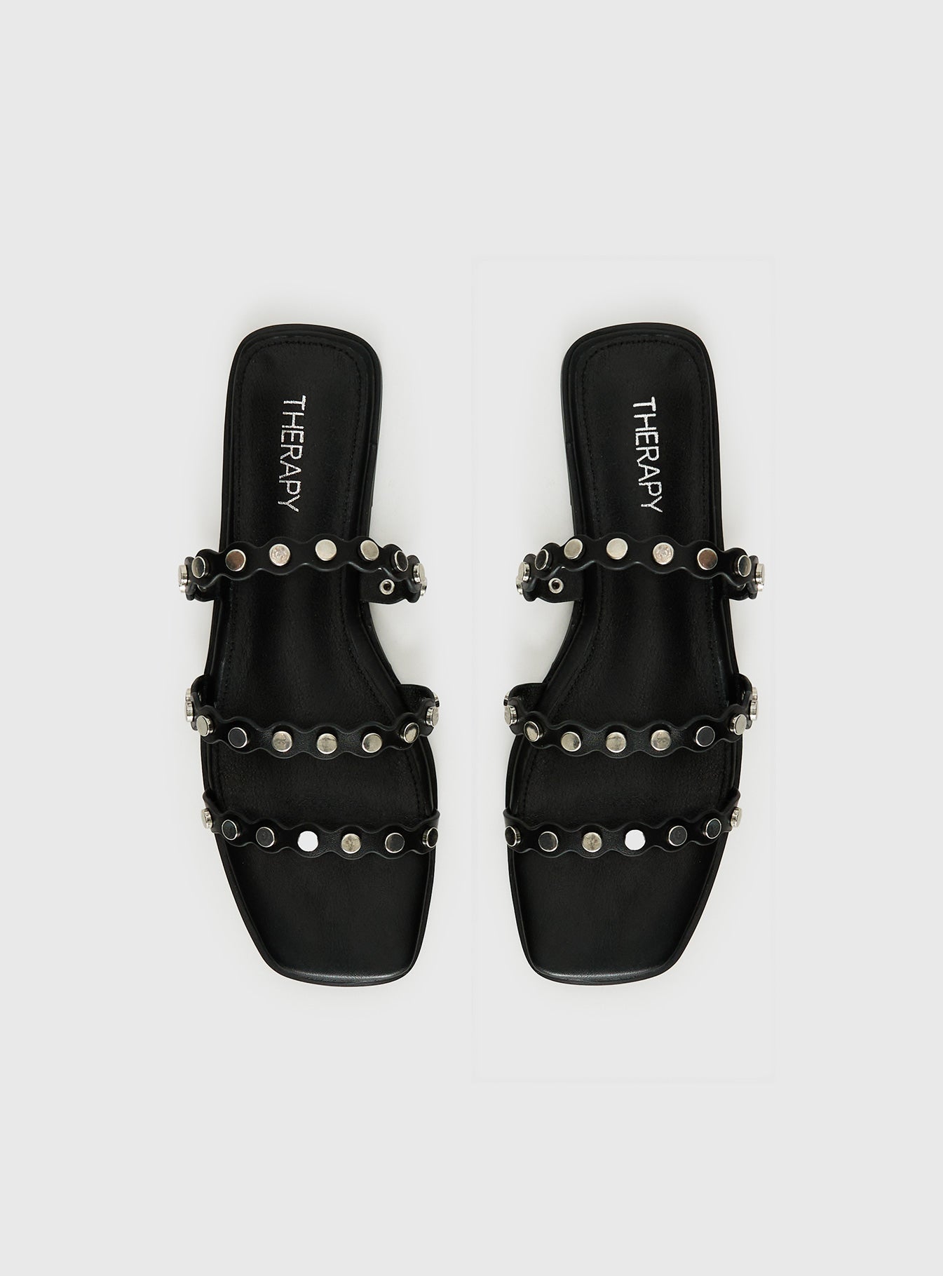 Therapy Gunner Stud Slides Black