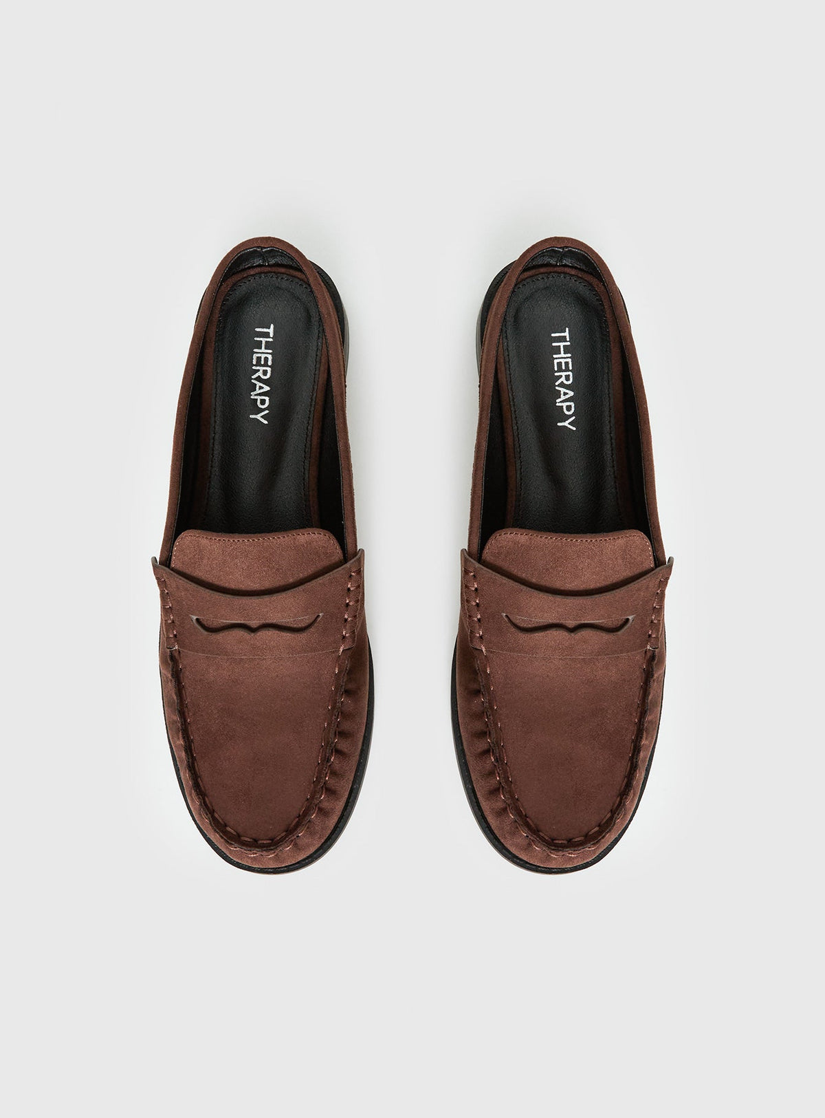 Therapy Atticus Faux Suede Slip On Loafer Brown