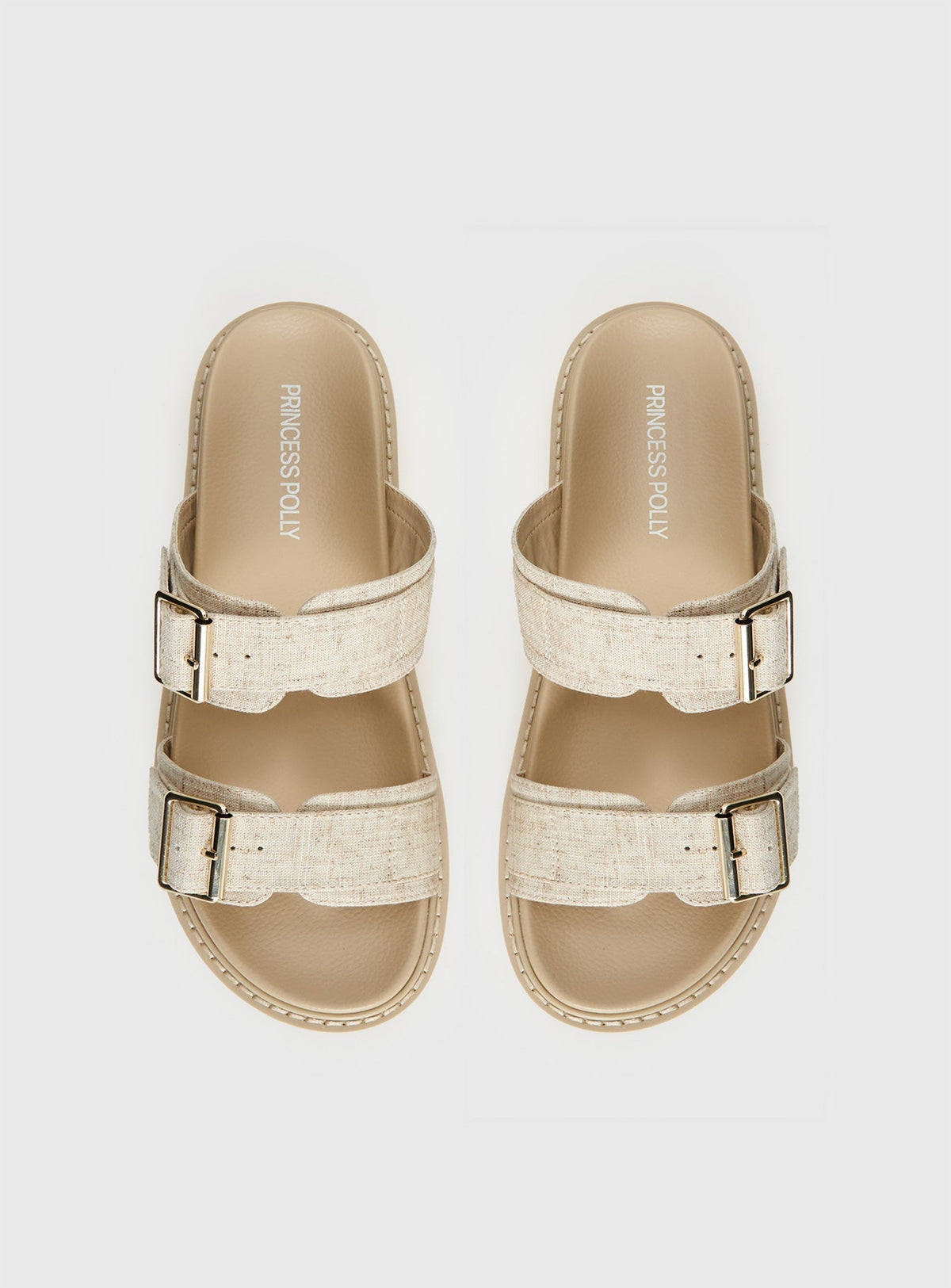 Roxxie Sandals Beige Linen