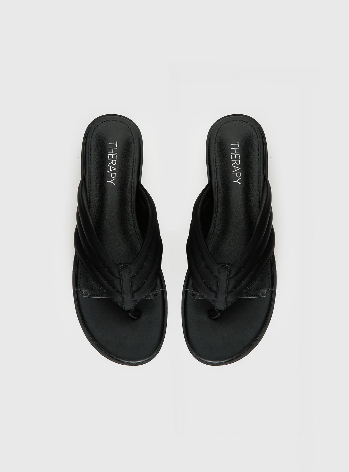 Therapy Bri Platform Thong Sandals Black