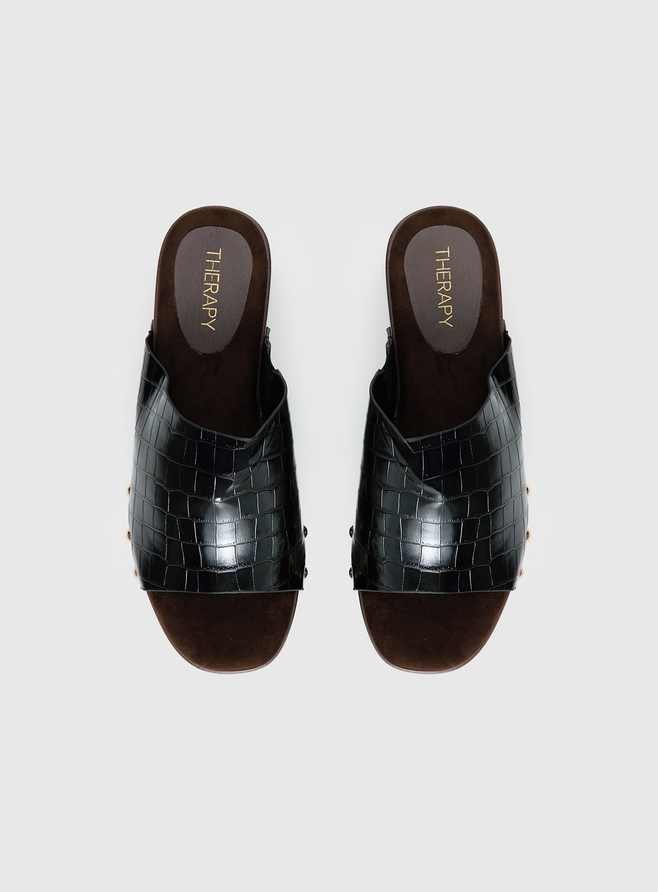 Therapy Imani Platform Sandals Black