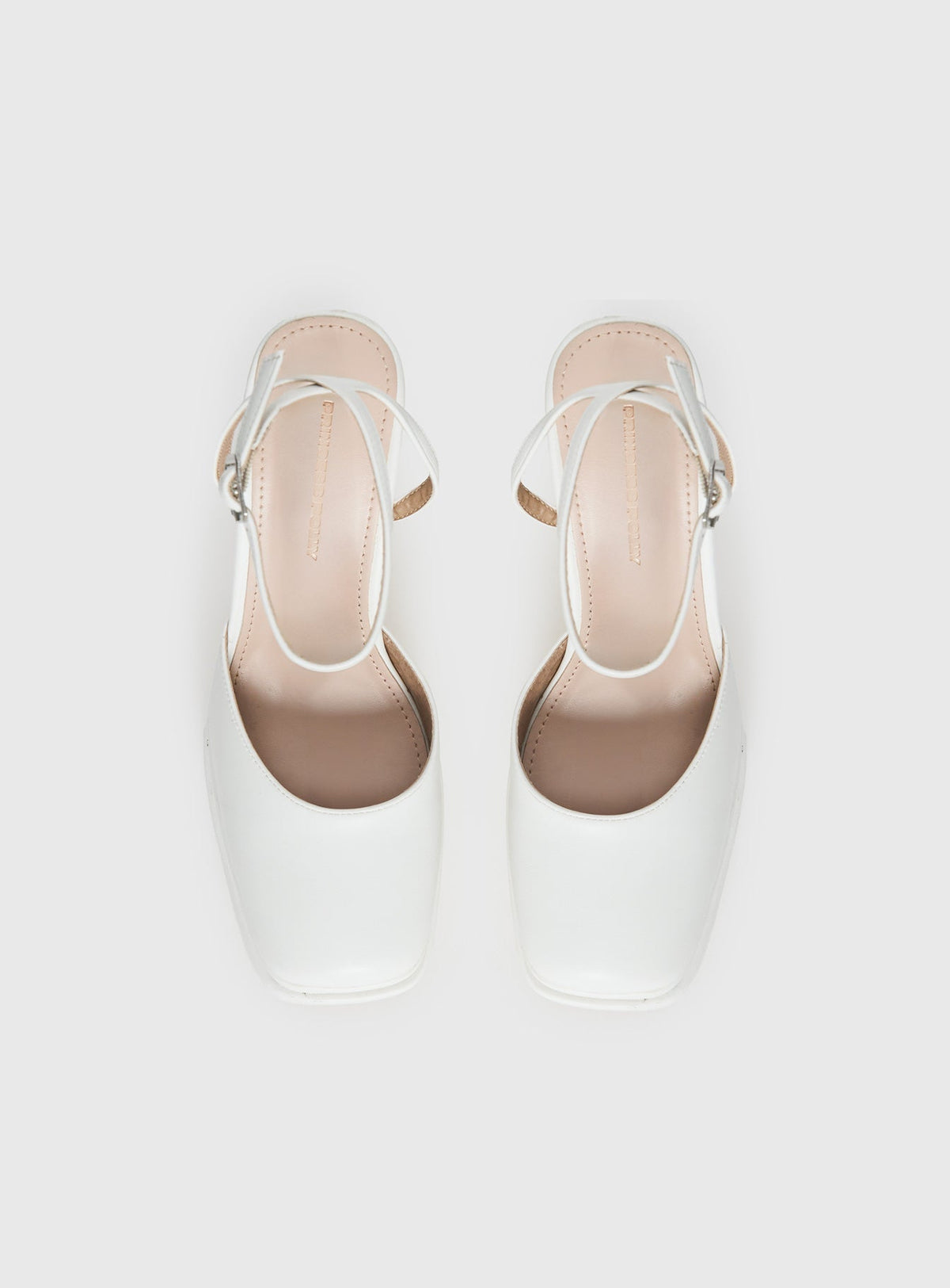Alto Platform Heels Matte White