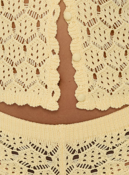 Sun Still Shines Crochet Set Yellow