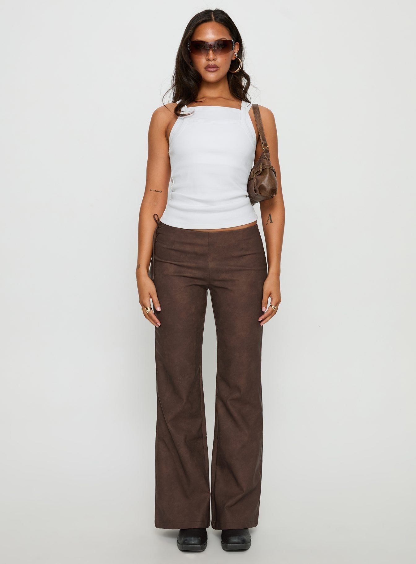 Aglaia Layered Cami Top White