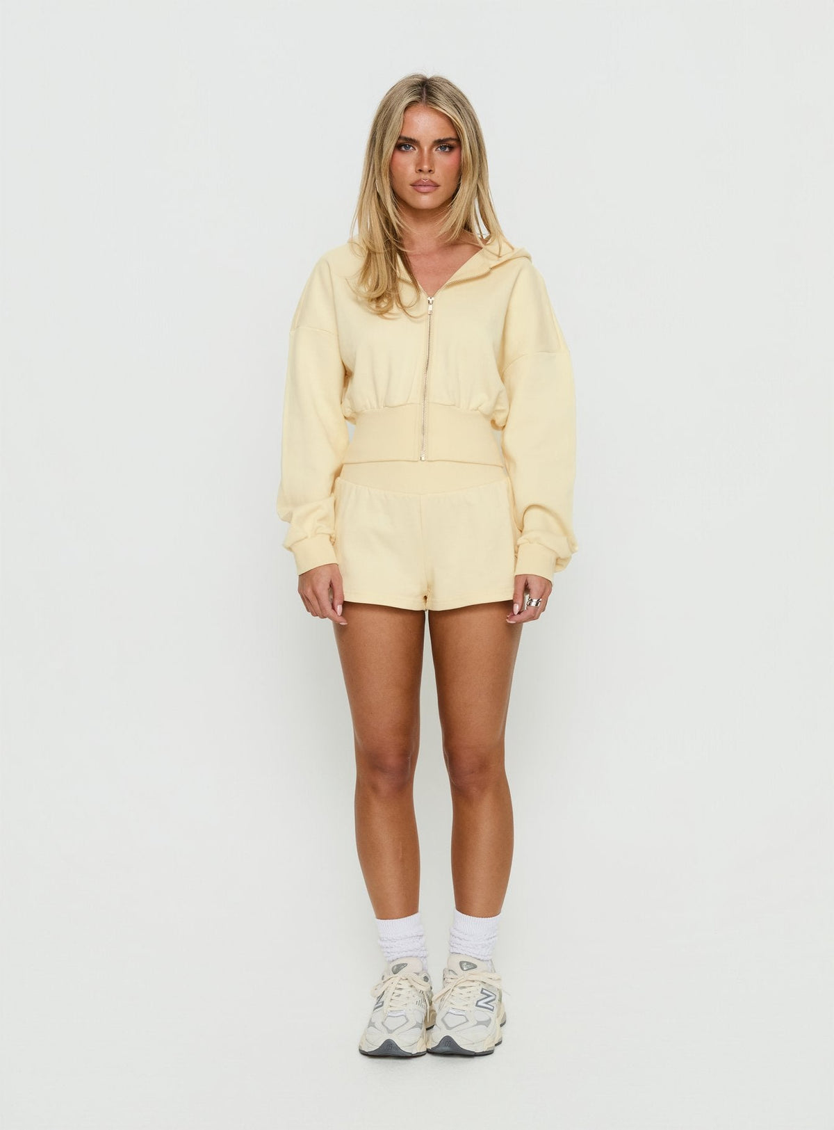 Daybreak Rib Waist Shorts Buttercream