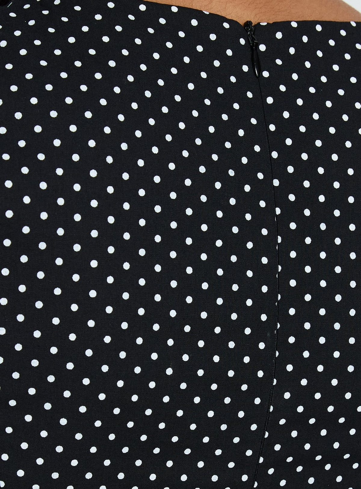 Loveliness Romper Black Polka